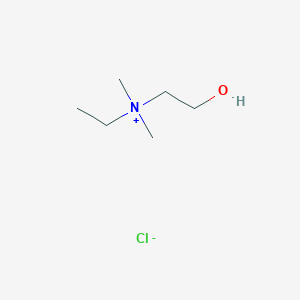 molecular formula C6H16ClNO B102951 乙基(2-羟乙基)二甲铵氯 CAS No. 19147-34-3