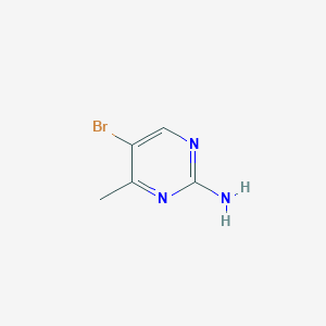 molecular formula C5H6BrN3 B102953 2-Amino-5-bromo-4-methylpyrimidine CAS No. 17321-93-6