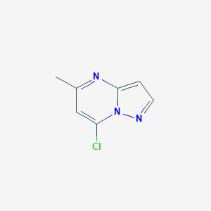 molecular formula C7H6ClN3 B102957 7-氯-5-甲基吡唑并[1,5-a]嘧啶 CAS No. 16082-27-2