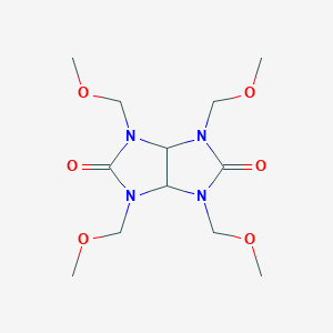 molecular formula C12H22N4O6 B102961 Imidazo[4,5-d]imidazole-2,5(1H,3H)-dione, tetrahydro-1,3,4,6-tetrakis(methoxymethyl)- CAS No. 17464-88-9