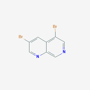 molecular formula C8H4Br2N2 B102967 3,5-Dibromo-1,7-naphthyridine CAS No. 17965-77-4