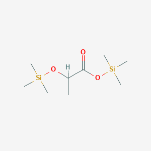 molecular formula C9H22O3Si2 B102993 丙酸，2-(三甲基甲硅氧基)-，三甲基甲硅烷基酯 CAS No. 17596-96-2