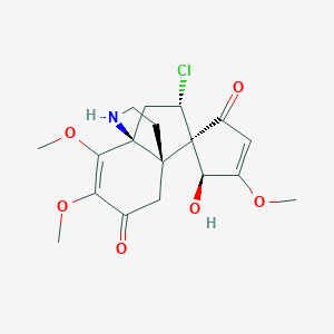molecular formula C18H22ClNO6 B102998 锐叶藤碱 CAS No. 18145-26-1