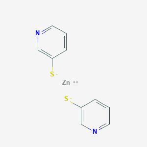 molecular formula C10H8N2S2Zn B103013 3-Pyridinethiol, zinc salt CAS No. 17140-11-3