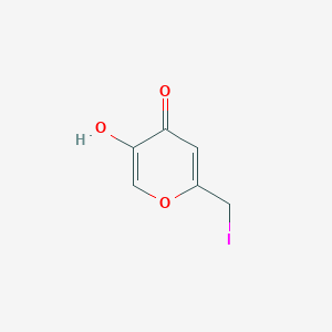 molecular formula C6H5IO3 B103016 5-Hydroxy-2-(iodomethyl)-4H-pyran-4-one CAS No. 16065-34-2