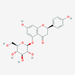 (2R)-7-hydroxy-2-(4-hydroxyphenyl)-5-[(2S,3R,4S,5S,6R)-3,4,5-trihydroxy-6-(hydroxymethyl)oxan-2-yl]oxy-2,3-dihydrochromen-4-one