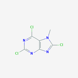 molecular formula C6H3Cl3N4 B103035 2,6,8-三氯-7-甲基嘌呤 CAS No. 16404-16-3