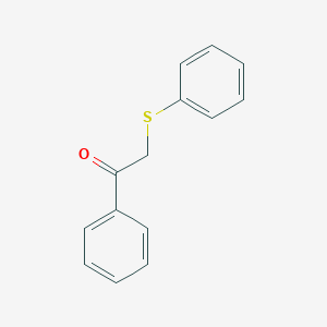 molecular formula C14H12OS B103045 Phenacyl phenyl sulfide CAS No. 16222-10-9
