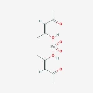 molecular formula C10H14MoO6 B103056 Bis(2,4-pentanedionato)molybdenum(VI) Dioxide CAS No. 17524-05-9