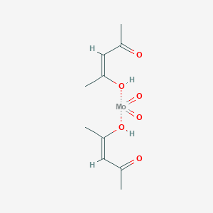 molecular formula C10H14MoO6 B103056 Bis(acetylacetonato)dioxomolybdenum(VI) CAS No. 17524-05-9