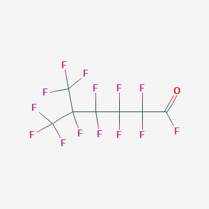 molecular formula C7F14O B103073 Hexanoyl fluoride, 2,2,3,3,4,4,5,6,6,6-decafluoro-5-(trifluoromethyl)- CAS No. 18017-31-7
