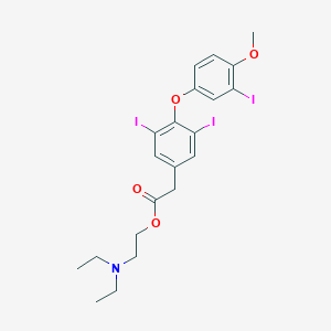 molecular formula C21H24I3NO4 B103075 Thyromedan CAS No. 15301-96-9