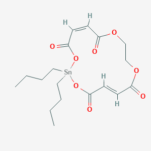 molecular formula C18H26O8Sn B103077 2,2-Dibutyl-1,3,8,11-tetraoxa-2-stannacyclopentadeca-5,13-diene-4,7,12,15-tetrone CAS No. 18824-11-8