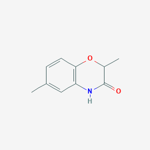 molecular formula C10H11NO2 B103079 2,6-dimethyl-3,4-dihydro-2H-1,4-benzoxazin-3-one CAS No. 17959-90-9