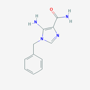 molecular formula C11H12N4O B103097 5-Amino-1-benzylimidazole-4-carboxamide CAS No. 3815-69-8