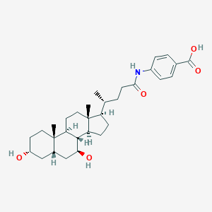 molecular formula C31H45NO5 B010310 Paba-ursodeoxycholic acid CAS No. 105877-77-8