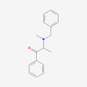 molecular formula C17H19NO B103111 2-[Benzyl(methyl)amino]-1-phenylpropan-1-one CAS No. 16735-30-1