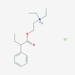 molecular formula C16H26ClNO2 B103123 2-(Diethylamino)ethyl 2-phenylbutyrate hydrochloride CAS No. 15533-77-4