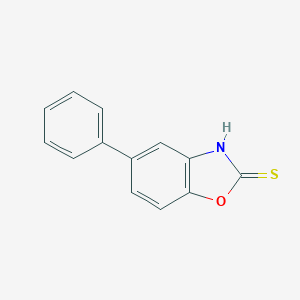 molecular formula C13H9NOS B103128 2-Benzoxazolethiol, 5-phenyl- CAS No. 17371-99-2