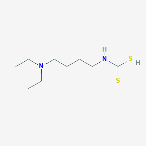 molecular formula C9H20N2S2 B103147 Carbamic acid, N-(4-(diethylamino)butyl)dithio- CAS No. 18997-70-1