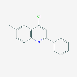 molecular formula C16H12ClN B103150 4-氯-6-甲基-2-苯基喹啉 CAS No. 18618-02-5
