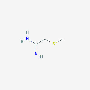 molecular formula C3H8N2S B010317 2-Methylsulfanyl-Acetamidine CAS No. 105324-23-0