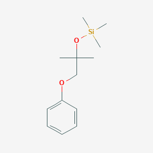 molecular formula C13H22O2Si B103189 Trimethyl-(2-methyl-1-phenoxypropan-2-yl)oxysilane CAS No. 16654-59-4