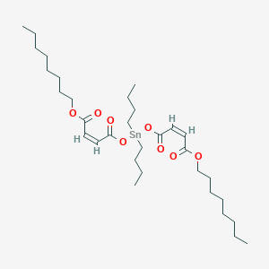 molecular formula C32H56O8Sn B103194 Octyl (Z,Z)-6,6-dibutyl-4,8,11-trioxo-5,7,12-trioxa-6-stannaicosa-2,9-dienoate CAS No. 17036-31-6