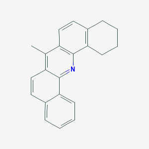 molecular formula C22H19N B010320 DIBENZ(c,h)ACRIDINE, 1,2,3,4-TETRAHYDRO-7-METHYL- CAS No. 101607-49-2