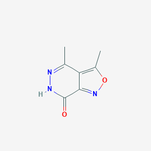 molecular formula C7H7N3O2 B103202 3,4-dimethyl-6H-[1,2]oxazolo[3,4-d]pyridazin-7-one CAS No. 15911-16-7