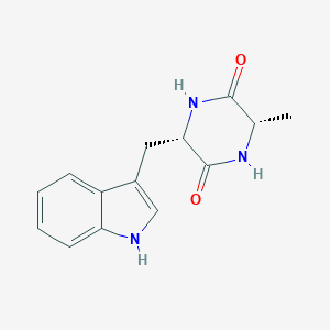 molecular formula C14H15N3O2 B103205 环(L-丙氨酰-L-色氨酰) CAS No. 17079-37-7