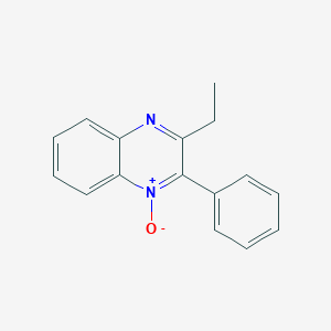 molecular formula C16H14N2O B103211 2-Ethyl-3-phenylquinoxaline 4-oxide CAS No. 16007-76-4
