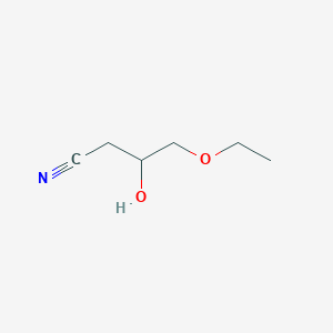 molecular formula C6H11NO2 B103213 4-Ethoxy-3-hydroxybutanenitrile CAS No. 18282-78-5