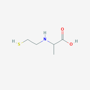 molecular formula C5H11NO2S B103228 Alanine, N-(2-mercaptoethyl)-, DL-(8CI) CAS No. 16479-14-4