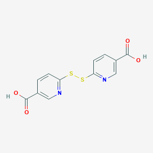 molecular formula C12H8N2O4S2 B103229 6,6'-Dithiodinicotinic acid CAS No. 15658-35-2