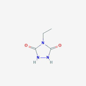 molecular formula C4H7N3O2 B103235 4-Ethyl-1,2,4-triazolidine-3,5-dione CAS No. 16050-65-0