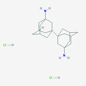 molecular formula C20H34Cl2N2 B103240 1,1'-Biadamantane-3-3'-diamine, dihydrochloride CAS No. 18392-94-4