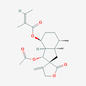 molecular formula C22H30O6 B103242 Bakkenolide B CAS No. 18455-98-6