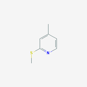 molecular formula C7H9NS B103248 2-(Methylthio)-4-picoline CAS No. 19006-77-0