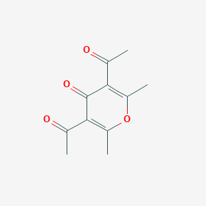 molecular formula C11H12O4 B103249 3,5-Diacetyl-2,6-dimethyl-4H-pyran-4-one CAS No. 19396-77-1