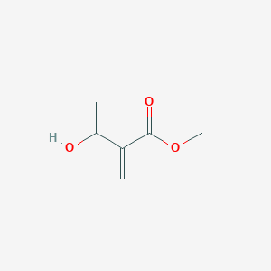 molecular formula C6H10O3 B103260 Methyl 3-hydroxy-2-methylenebutyrate CAS No. 18020-65-0