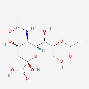 molecular formula C13H21NO10 B103261 8-O-Acetyl-N-acetylneuraminic acid CAS No. 18529-64-1