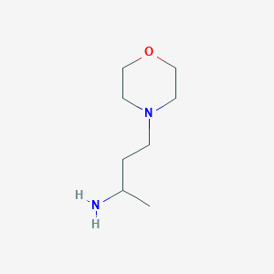 molecular formula C8H18N2O B103266 (1-Methyl-3-morpholin-4-ylpropyl)amine CAS No. 18247-01-3