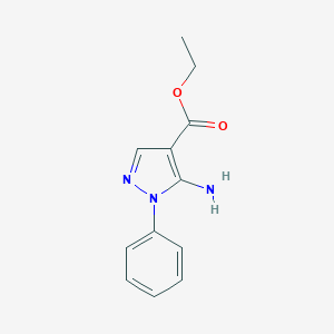 molecular formula C12H13N3O2 B103272 Ethyl 5-amino-1-phenyl-1H-pyrazole-4-carboxylate CAS No. 16078-71-0