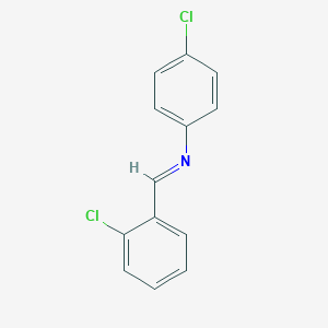 molecular formula C13H9Cl2N B103273 1-(2-chlorophenyl)-N-(4-chlorophenyl)methanimine CAS No. 17099-07-9