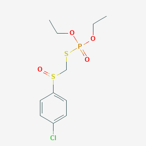 1-Chloro-4-(diethoxyphosphorylsulfanylmethylsulfinyl)benzene