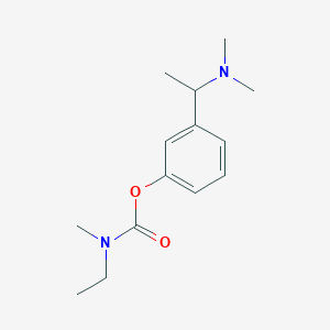 molecular formula C14H22N2O2 B010328 3-[1-(dimethylamino)ethyl]phenyl ethyl(methyl)carbamate CAS No. 105601-20-5
