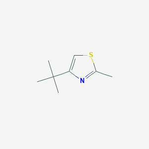 molecular formula C8H13NS B103288 4-叔丁基-2-甲基噻唑 CAS No. 15679-11-5