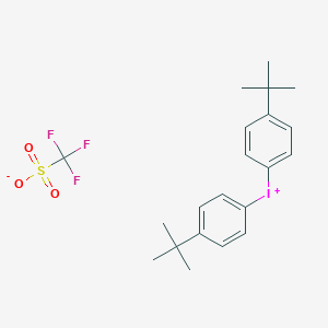 molecular formula C21H26F3IO3S B010329 Bis(4-tert-butylphenyl)iodonium triflate CAS No. 84563-54-2