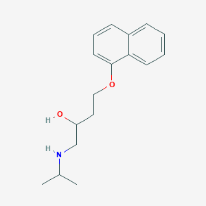molecular formula C17H23NO2 B103306 1-(Isopropylamino)-4-(1-naphthyloxy)-2-butanol CAS No. 19343-28-3